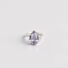 Gemstone Teardrop Ring
