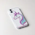 Glittery Unicorn Case for iPhone 11