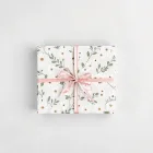 Airy White Floral Gift Wrap