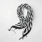 Chic Black & White Stripe Wrap