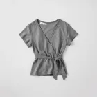 Graphic Wrap Top