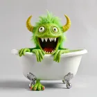 Bathtub Monster Decoration