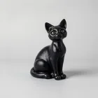 Spooky Black Cat Figurine