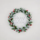 Happy Holidays Wreath
