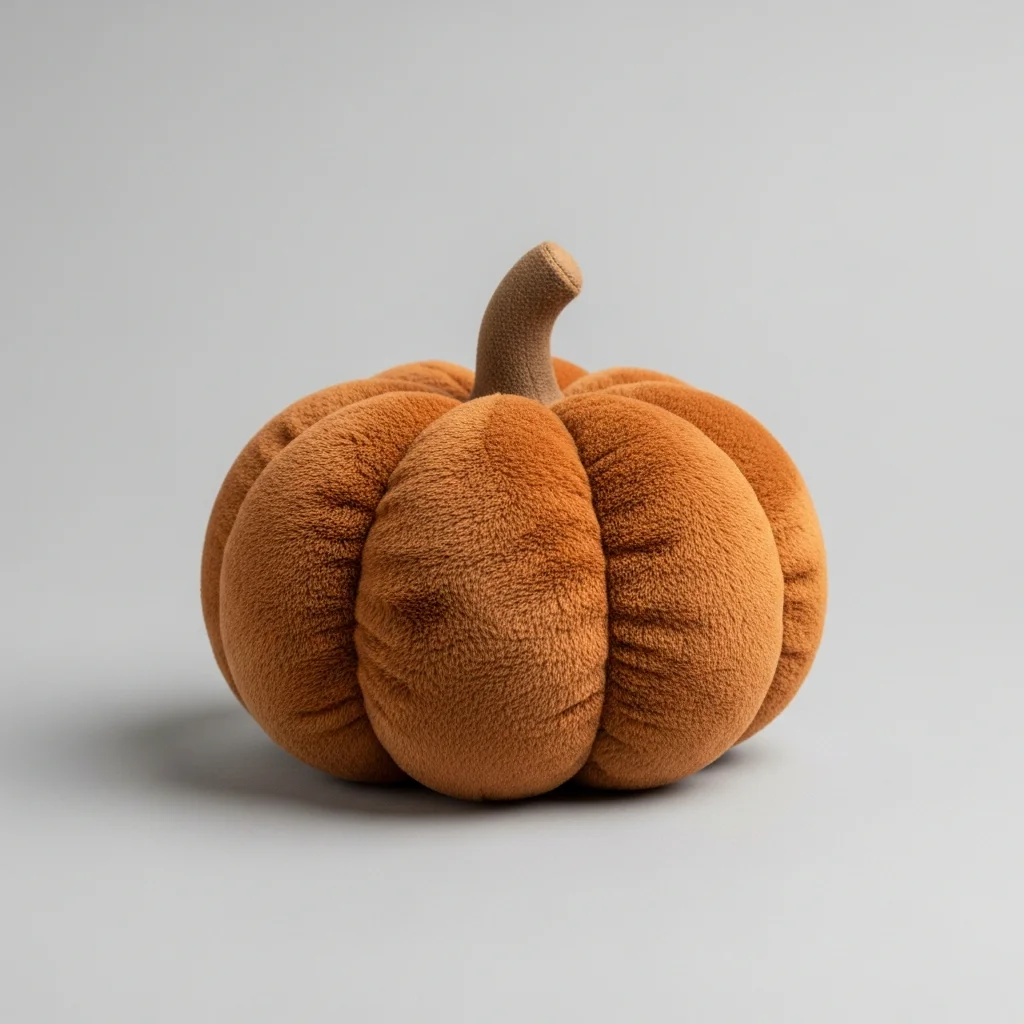 Brown Plush Pumpkin
