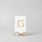 Elegant Wedding Table Number Holders
