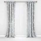 Glittery Snowflake Curtains
