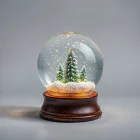 Glowing Christmas Snow Globe