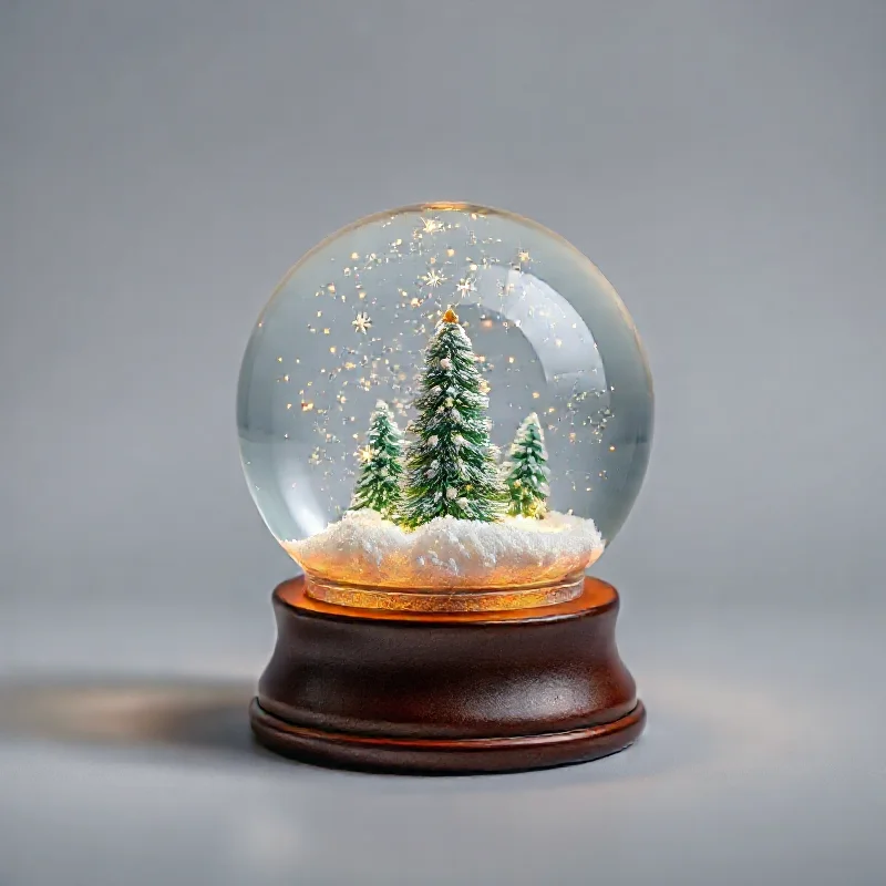 Glowing Christmas Snow Globe