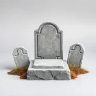 Graveyard Tombstone Set