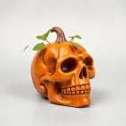 Pumpkin Skull Planters