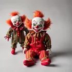 Vintage Creepy Clown Dolls