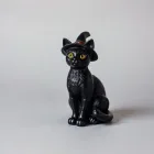 Bewitched Black Cat Figurine