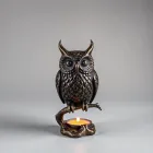 Devilish Owl Candle Holder