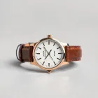 Classic Watch with Leather Strap