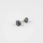 Black Diamond Stud Earrings