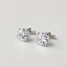 Elegant Crystal Cufflinks