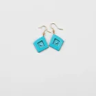 Geometric Turquoise Earrings