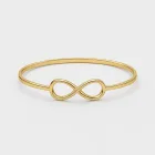 Gold Infinity Bangle
