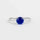 Sapphire Solitaire Ring