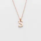 Rose Gold Initial Necklace