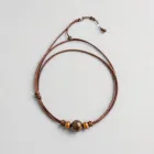 Leather and Bead Necklace