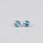 Aquamarine Stud Earrings
