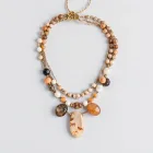Natural Stone Layered Necklace