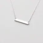 Silver Bar Necklace