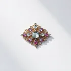 Vintage Brooch with Gemstones