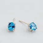 Brilliant Blue Topaz Earrings