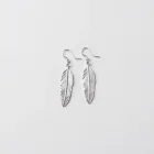 Silver Feather Earrings