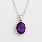 Amethyst Pendant Necklace