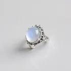 Moonstone and Sterling Silver Ring