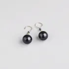 Sophisticated Black Pearl Earrings