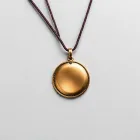 Brass and Leather Pendant