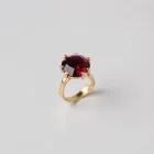 Garnet and Gold Ring