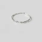 Geometric Silver Bracelet