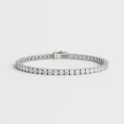Diamond Bracelet with Silver Finish