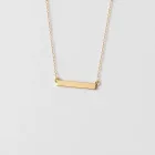 Classic Gold Bar Necklace