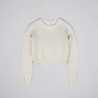 Layered Knit Crop Sweater