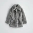 Micro Faux Fur Coat