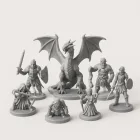 3D Printed Miniatures Set