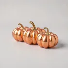 Metallic Pumpkin Trio
