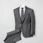 Men's Charcoal Gray Suit