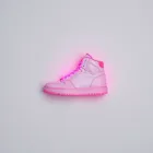 Neon Glow High-top Sneakers
