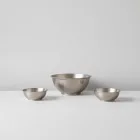 Nórdik Classic Stainless Steel Bowl Set — Large