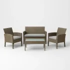 Rattan Patio Sofa Set