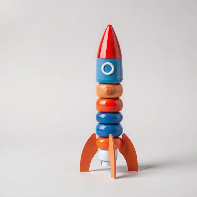 Space Rocket Stacking Toy