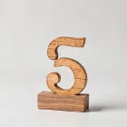 Rustic Wooden Table Numbers